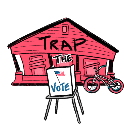 Trap The Vote Vote Sticker - Trap The Vote Vote Voting Stickers