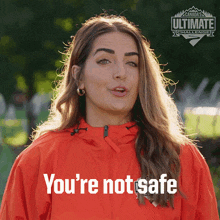 You'Re Not Safe Unless You'Re In First Place Jenny Laviolette GIF - You'Re Not Safe Unless You'Re In First Place Jenny Laviolette Canada'S Ultimate Challenge GIFs