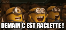 Demain C'Est Raclette ! GIF - Raclette Minions GIFs