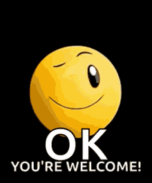 wink ok youre welcome emoji