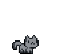 Pixel Cat Sticker - Pixel Cat Stickers