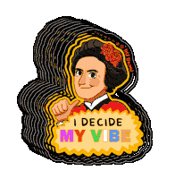 Rosa Luxemburg Stiftung I Decide My Vibe Sticker - Rosa Luxemburg Stiftung Rosa Luxemburg I Decide My Vibe Stickers