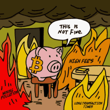 Bitcoin This Is Fine GIF - Bitcoin This Is Fine This Is Not Fine GIFs
