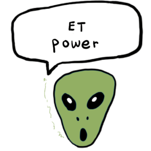 Etpower Extraterrestrial Sticker