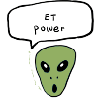 Etpower Extraterrestrial Sticker