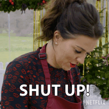 Shut Up Candice Brown GIF - Shut Up Candice Brown The Great British Baking Show Holidays GIFs