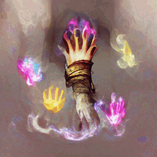 the enchanters hand virtualdream art ai nft