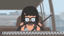 Tina Driving GIF - Tina Driving Bobs Burgers GIFs