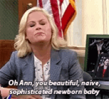 Leslie Knope Parks And Rec GIF - Leslie Knope Parks And Rec Oh Ann You Beautiful Naive Sophisticated Newborn Baby GIFs