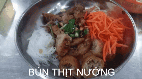 Bún Thịt Nướng Kiều Bảo GIF - Bún Thịt Nướng ẩm Thực Việt Nam Thịt Heo GIFs