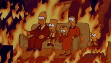 The Simpsons On Fire GIF - The Simpsons On Fire Hot GIFs