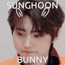 sunghoon sunghoon bunny sunghoon cute sunghoon smile sunghoon smiling