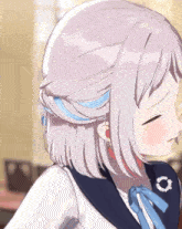 Cute Anime Girl GIF - Cute Anime Girl Cheek Pull GIFs