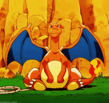 Pokemon Charizard GIF - Pokemon Charizard Sitting GIFs