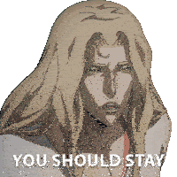 You Should Stay Alucard Sticker - You Should Stay Alucard Castlevania Stickers
