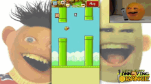 Flappy Bird Annoying Orange GIF - Hi GIFs