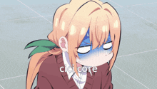 a cartoon of a girl with the word cici core written below her