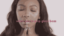 Lip Gloss Boss Girl GIF - Lip Gloss Boss Lip Gloss Girl GIFs