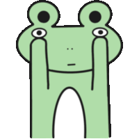 Frog Glasses Sticker