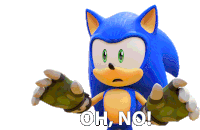 Oh No Sonic The Hedgehog Sticker