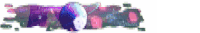 a pixelated image of a person standing in front of a building