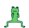 Frog Flex Sticker