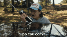 Do You Copy Dustin Henderson GIF - Do You Copy Dustin Henderson Gaten Matarazzo GIFs