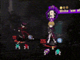 a purple and red background with the number 45 in a blue circle