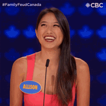 Laughing Allison GIF - Laughing Allison Family Feud Canada GIFs