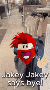 jakey jakey says bye in a video