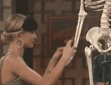 Hailey Baldwin Skeleton GIF - Hailey Baldwin Skeleton Touch GIFs