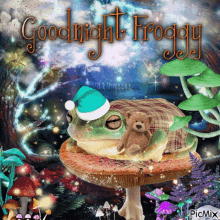 Goodnight Goodnight Froggy GIF - Goodnight Goodnight Froggy Blingee GIFs