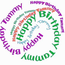 Happy Birthday Tammy Swirl GIF - Happy Birthday Tammy Tammy Swirl GIFs