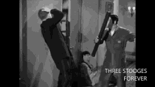 three stooges forever is the title of this black and white movie