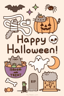 Halloween Happyhalloween GIF - Halloween Happyhalloween Cat GIFs