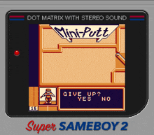 a screen shot of a video game called super gameboy 2