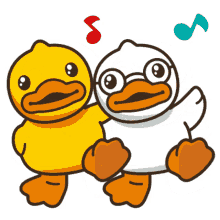 rubber duck friends dancing