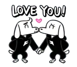Line Sticker Love You Sticker - Line Sticker Sticker Love You Stickers