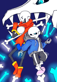 Epic!Sans vs Delta!Sans [Animation] on Make a GIF