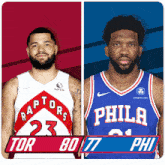 Toronto Raptors (80) Vs. Philadelphia 76ers (77) Third-fourth Period Break GIF - Nba Basketball Nba 2021 GIFs