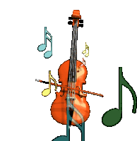 Music Violin Sticker - Music Violin Instruments Stickers