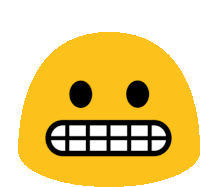 Emoji Makes Awkward Grimace Sticker - Long Livethe Blob Nervous Anxious Stickers