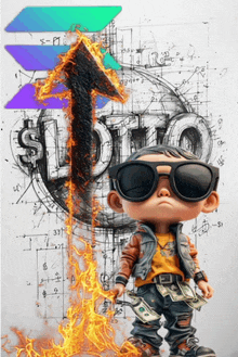 a drawing of a boy wearing sunglasses and holding money in front of the word lotto