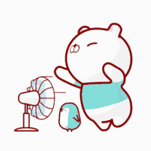 Windy Fan GIF - Windy Fan Cute GIFs