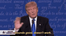 Sounds Good Doesnt Work GIF - Sounds Good Doesnt Work Trump GIFs