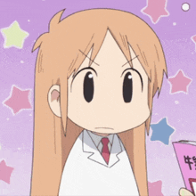 a cartoon of a girl holding a book with chinese writing