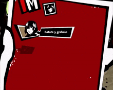 a screenshot of a video game that says batate y grabalo on the bottom