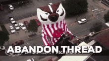 wisconsin badgers bucky badger abandon thread badgers college football