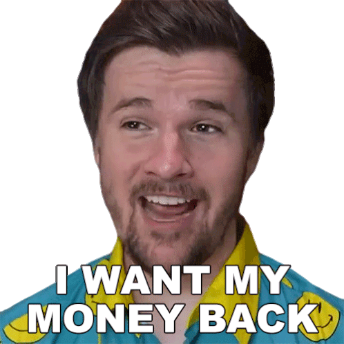I Want My Money Back Jimmy Sticker - I Want My Money Back Jimmy Elvis The Alien Stickers