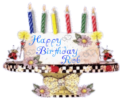 Happy Birthday Rob Birthday Cake Sticker - Happy Birthday Rob Happy Birthday Rob Stickers